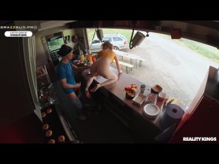 in joy, the owner of the new food truck gave herself to her assistant91